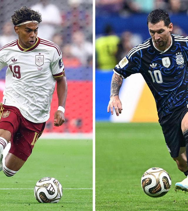 Lamine Yamal und Lionel Messi