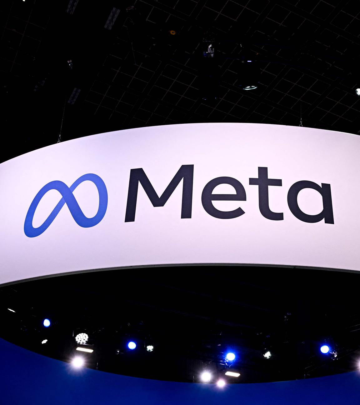 Das Logo des US-Unternehmens Meta ist während der Technologie- und Innovationsmesse "Vivatech" zu sehen