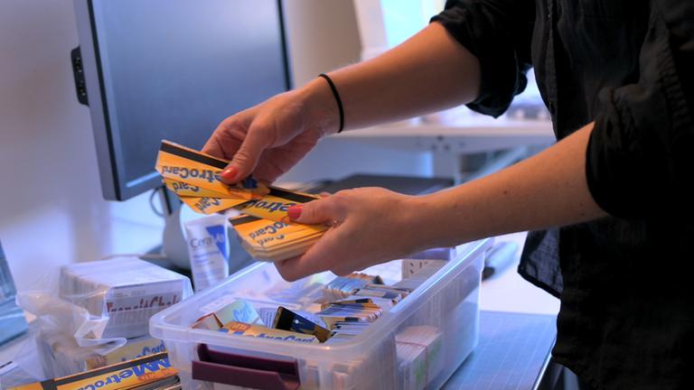 alte MetroCards in einer Box