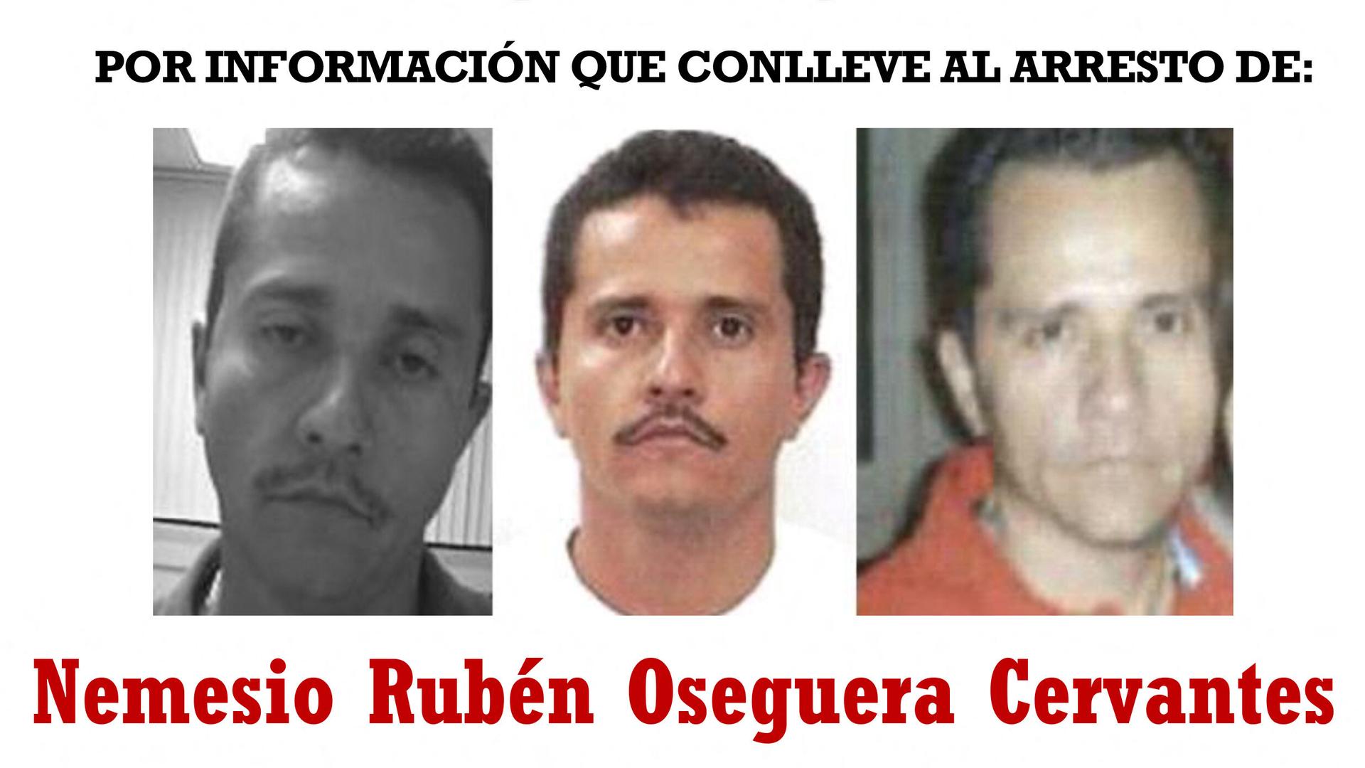 Ansicht eines vom US-Außenministerium am 04.12.2024 veröffentlichten Handout-Fotos, das ein Fahndungsplakat für den mächtigen mexikanischen Drogenkartellführer Nemesio Oseguera zeigt. 