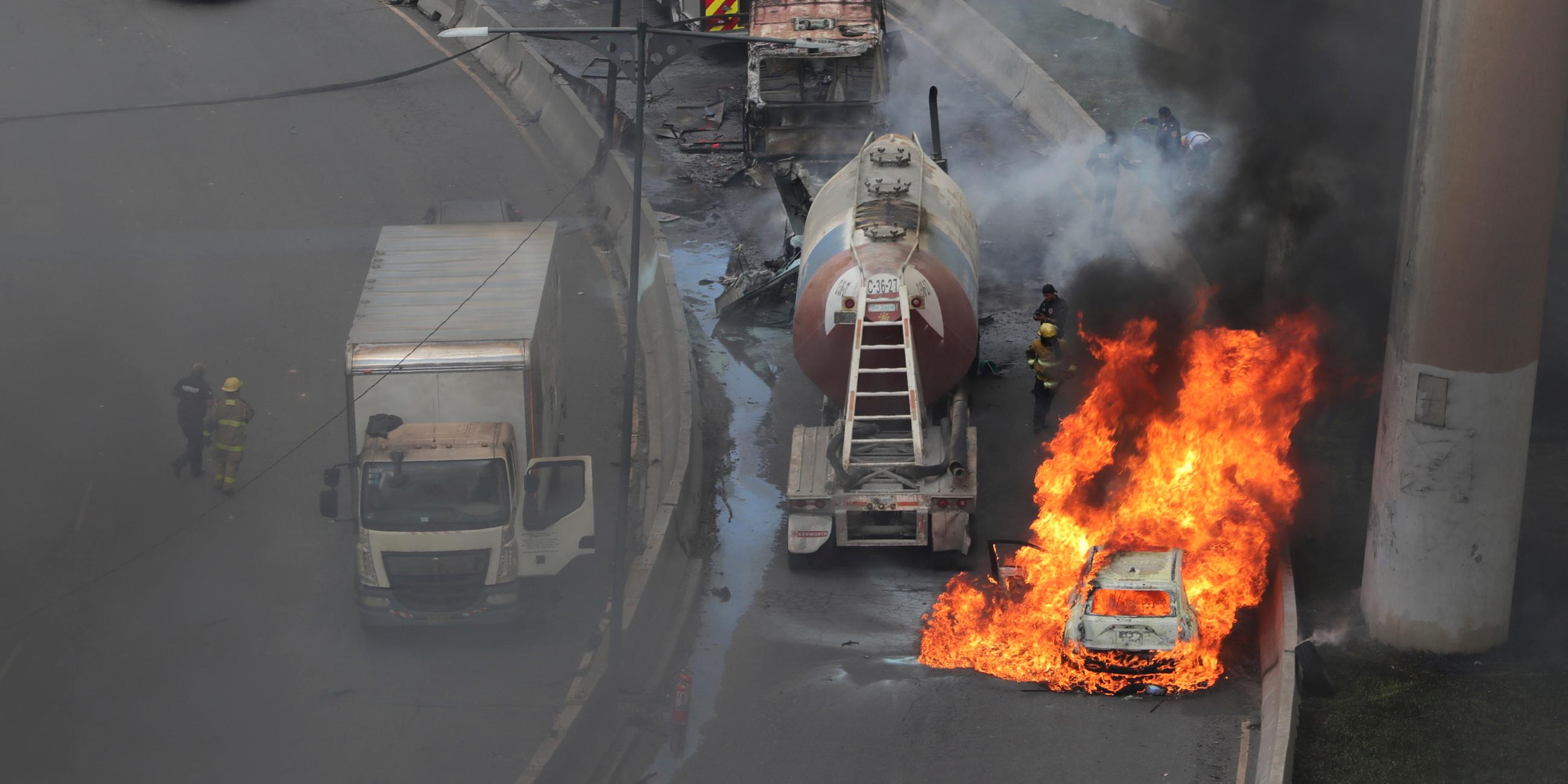 Der in Mexiko explodierte Tanker