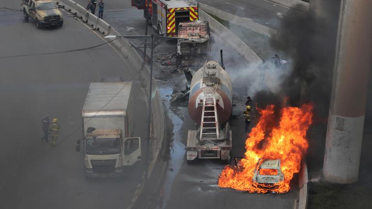 Der in Mexiko explodierte Tanker