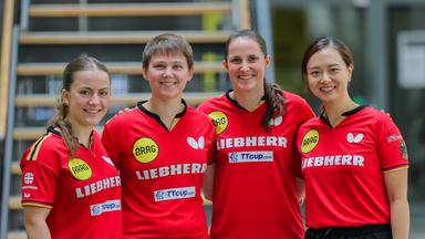 Portraitfoto der Frauen-Tischtennis-Nationalmannschaft