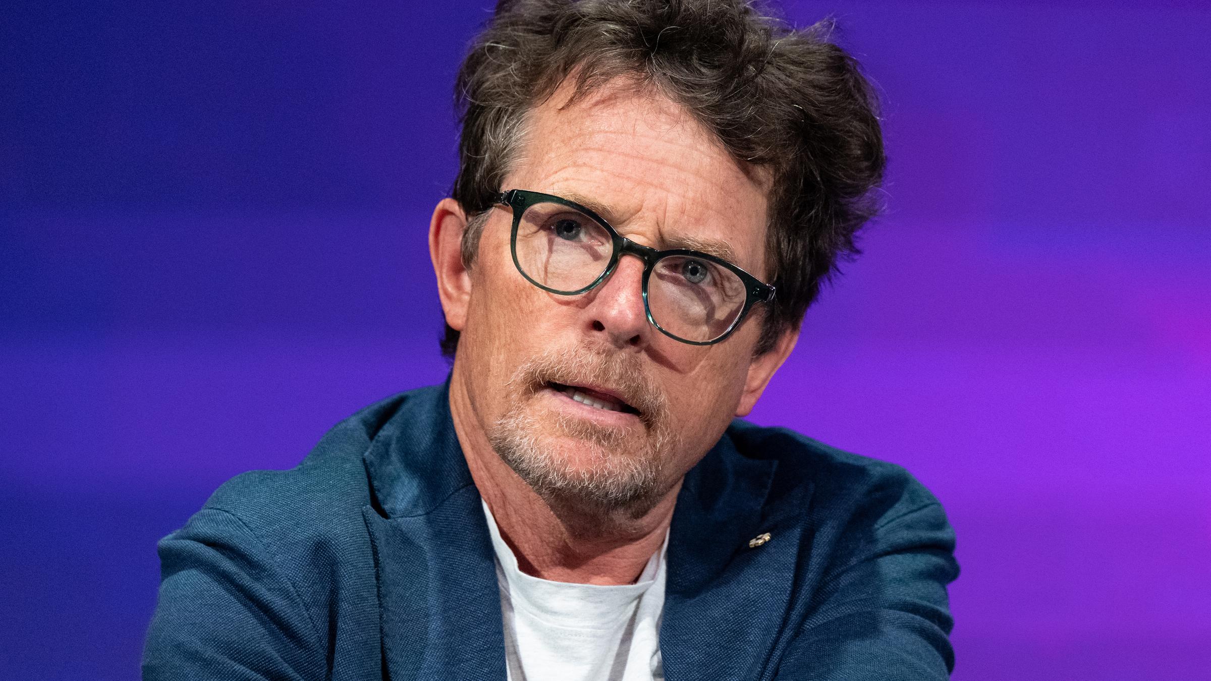 Michael J. Fox auf Bits & Pretzels HealthTech, 20.06.2023.