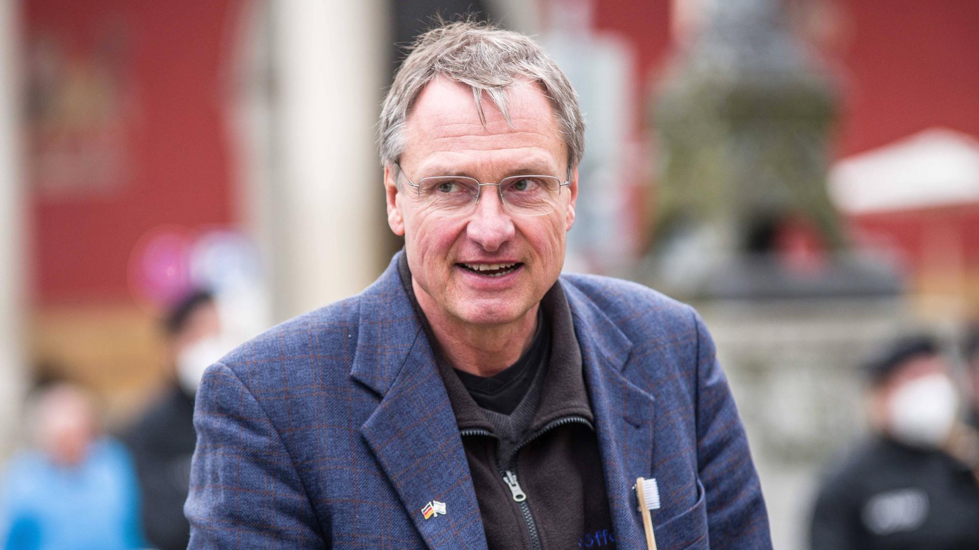 Michael Stürzenberger am 16.04.2024 in München.