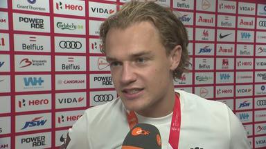 Der deutsche Feldhockeyspieler Michel Struthoff im ZDF-Interview
