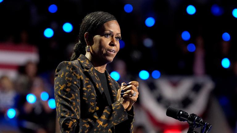 Michelle Obama am 26.10.2024.