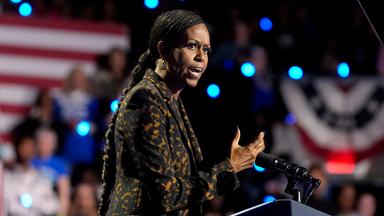 Die frühere First Lady, Michelle Obama, spricht bei einer Wahlkampfveranstaltung der demokratischen US-Präsidentschaftskandidatin Kamala Harris.
