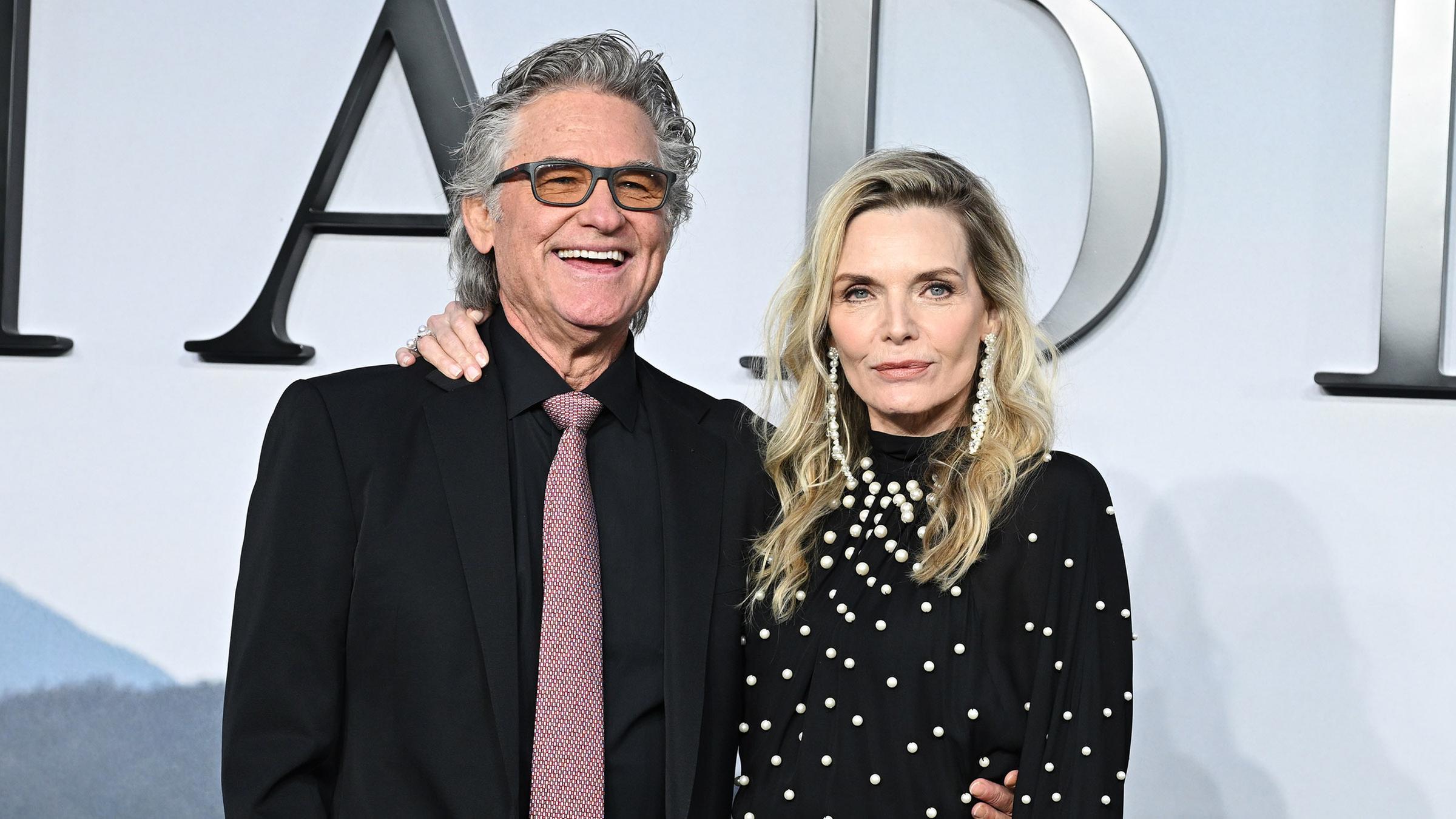 Michelle Pfeiffer und Kurt Russell auf der UK-Premiere von "The Madison" im Cineworld Leicester Square in London.