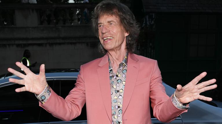 Mick Jagger posiert für die Kamera