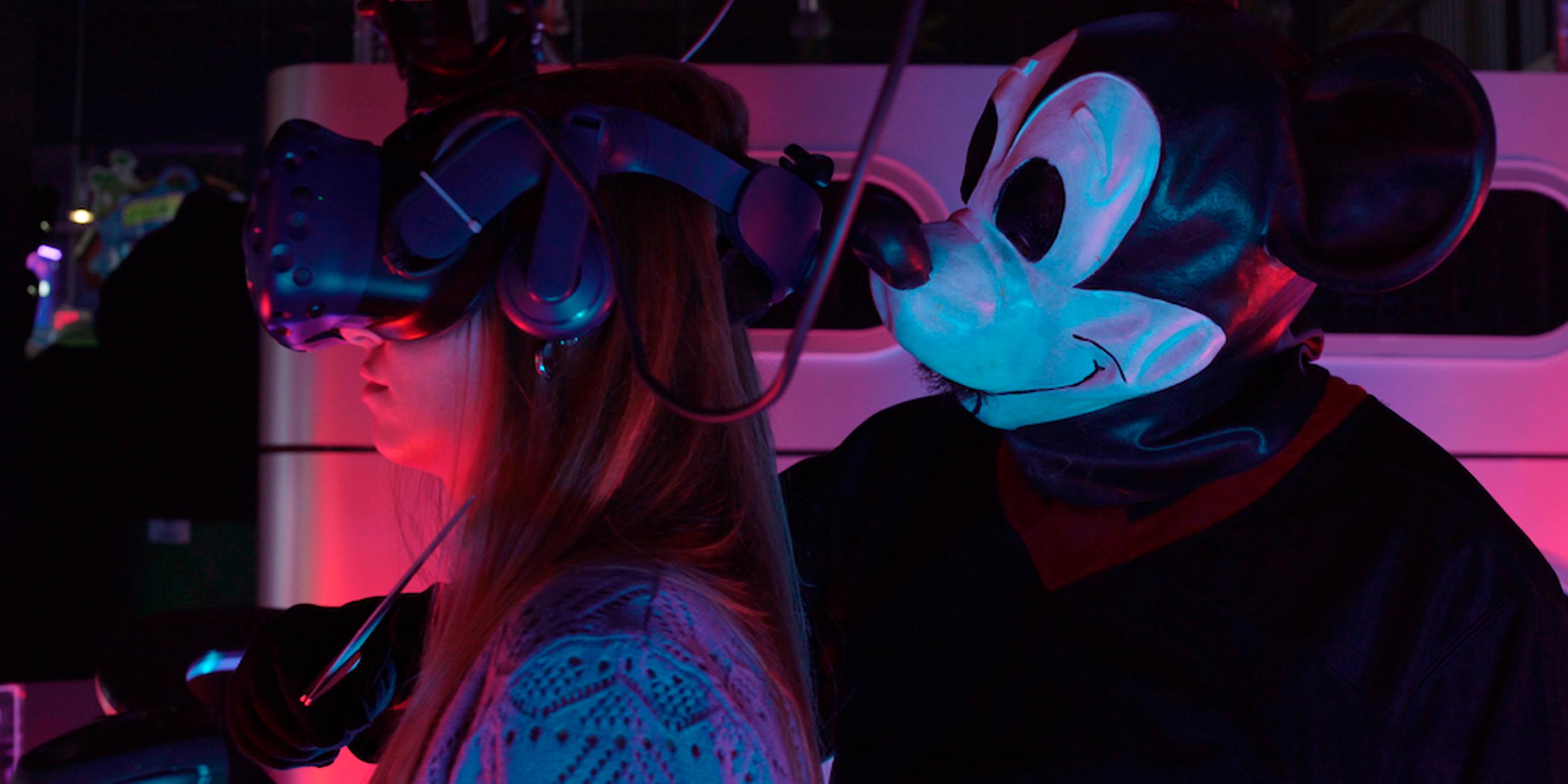 Szene aus dem Mickey-Mouse Horrorfilm "Mickey's Mouse Trap"