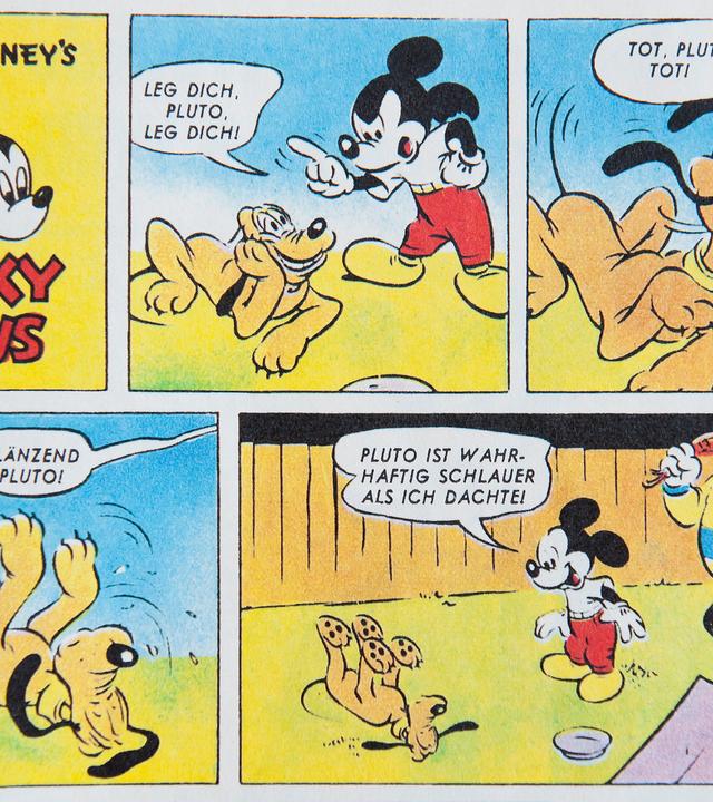 Ein Ausschnitt aus einer Ausgabe des Micky-Maus-Magazins.