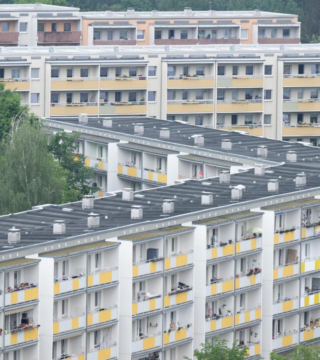 Wohnhäuser im Dresdner Stadtteil Gorbitz