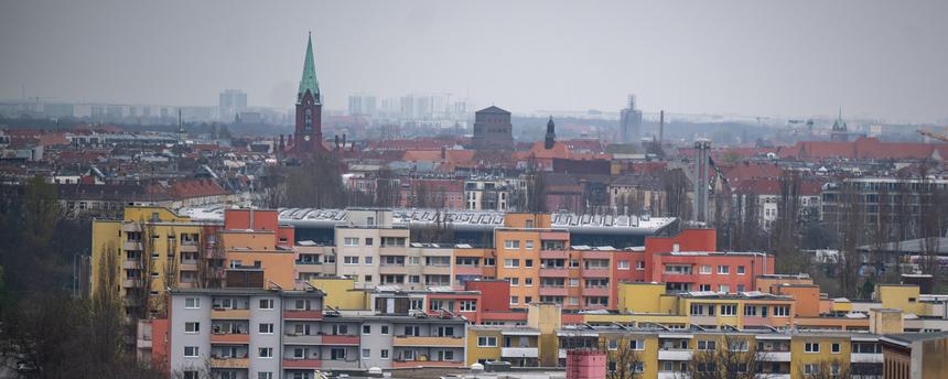 Eine Häuserreihe in Berlin