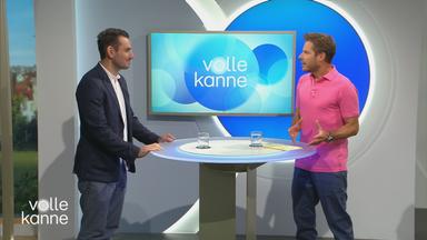 Daniel Heymann und Florian Weiss am "Volle Kanne"-Top-Themen-Pult