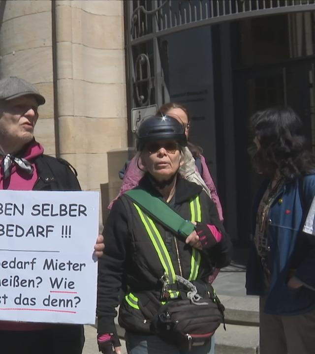 Protestierende Menschen
