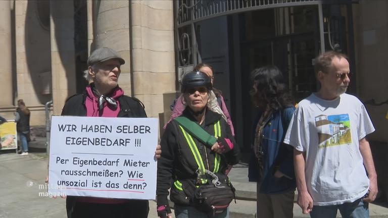 Protestierende Menschen