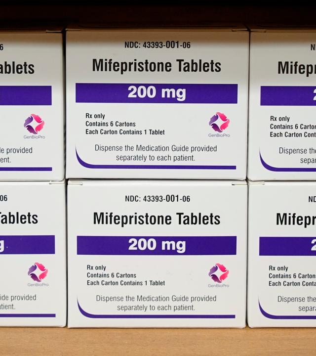 Packungen der Abtreibungspille Mifepriston