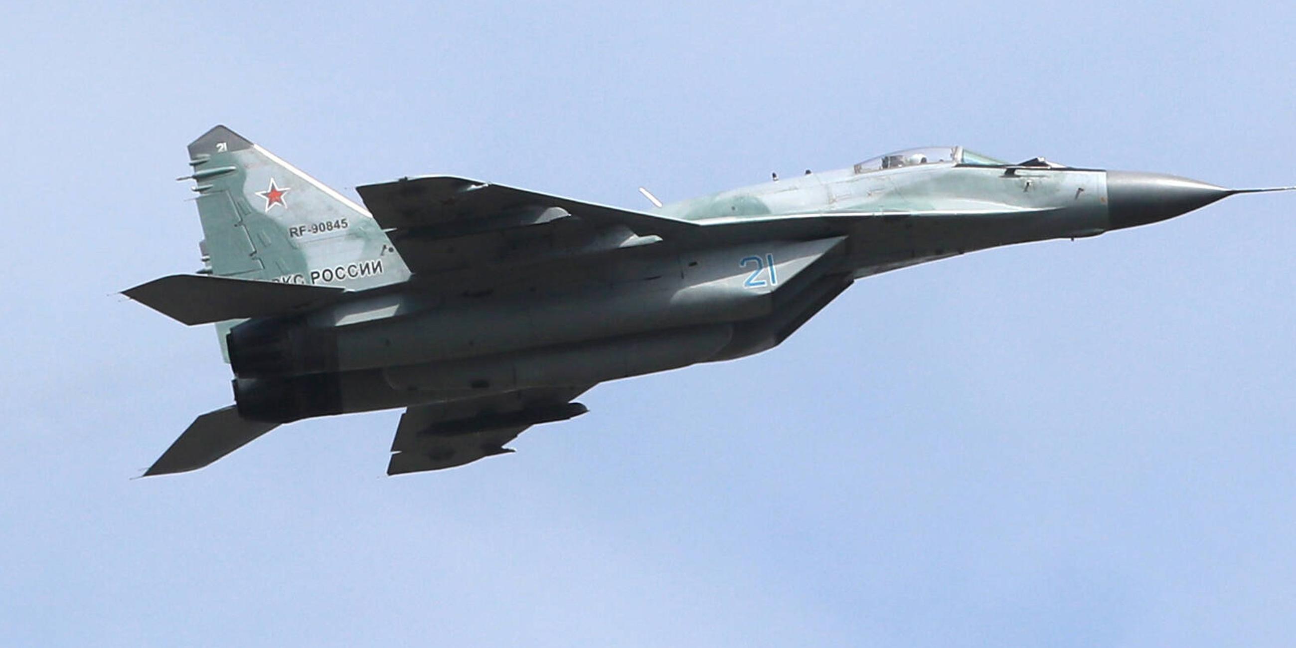Bild eines russischen Abfangjäger vom Typ Mikojan MiG-31BM.