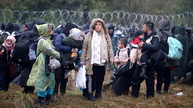 Migranten an polnischer Grenze zu Belarus