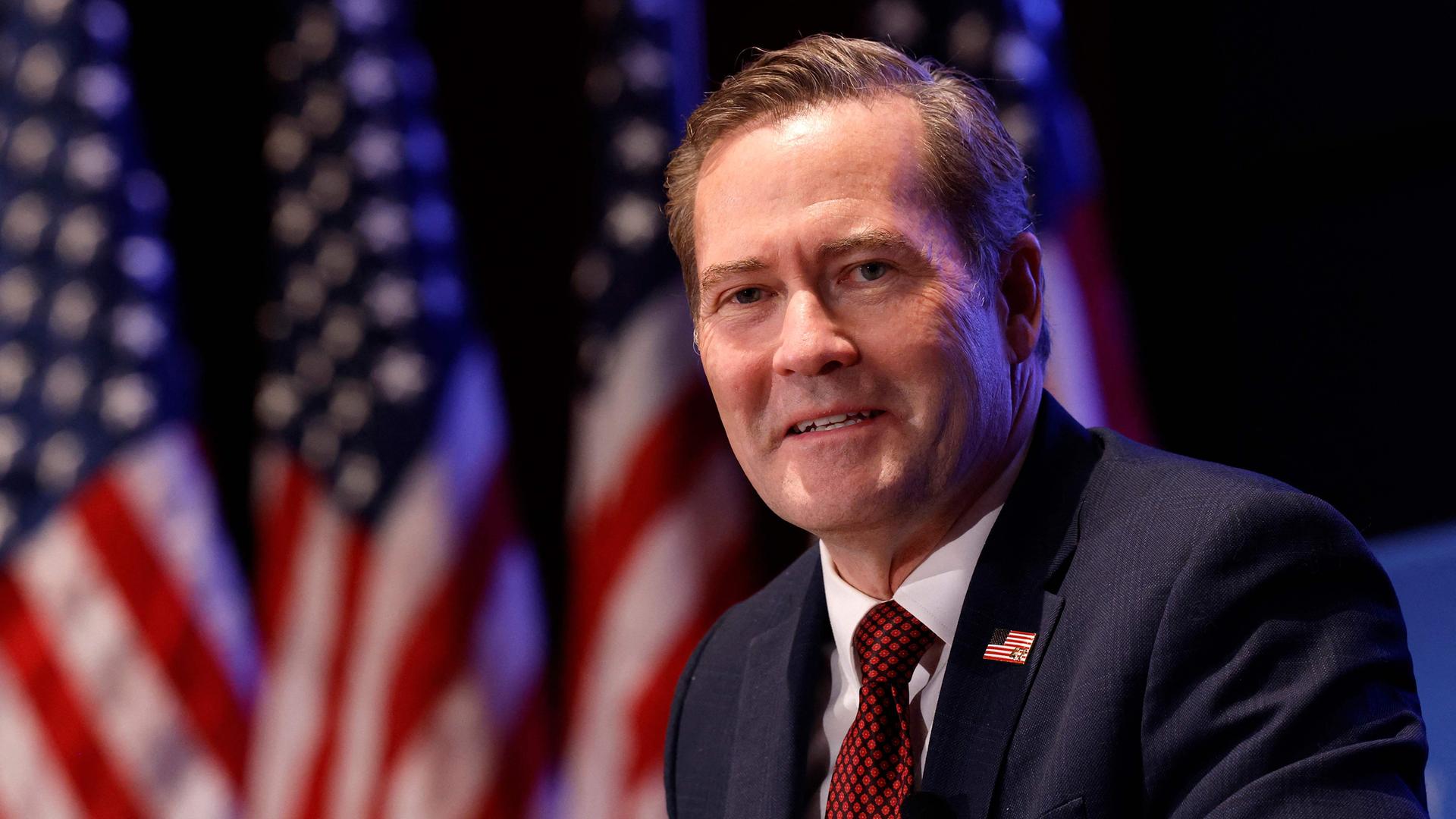 Der Nationale Sicherheitsberater Michael Waltz spricht am 30. April 2025 im Hill and Valley Forum im US-Kapitol in Washington, DC, auf einem Panel mit dem Titel „Die Gestaltung des Verteidigungsministeriums für das Schlachtfeld des 21. Jahrhunderts“.