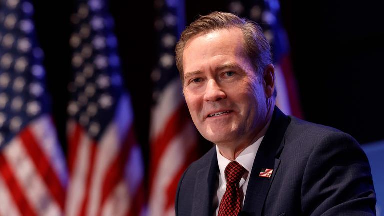 Der Nationale Sicherheitsberater Michael Waltz spricht am 30. April 2025 im Hill and Valley Forum im US-Kapitol in Washington, DC, auf einem Panel mit dem Titel „Die Gestaltung des Verteidigungsministeriums für das Schlachtfeld des 21. Jahrhunderts“.