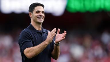 Mikel Arteta im Stadion.