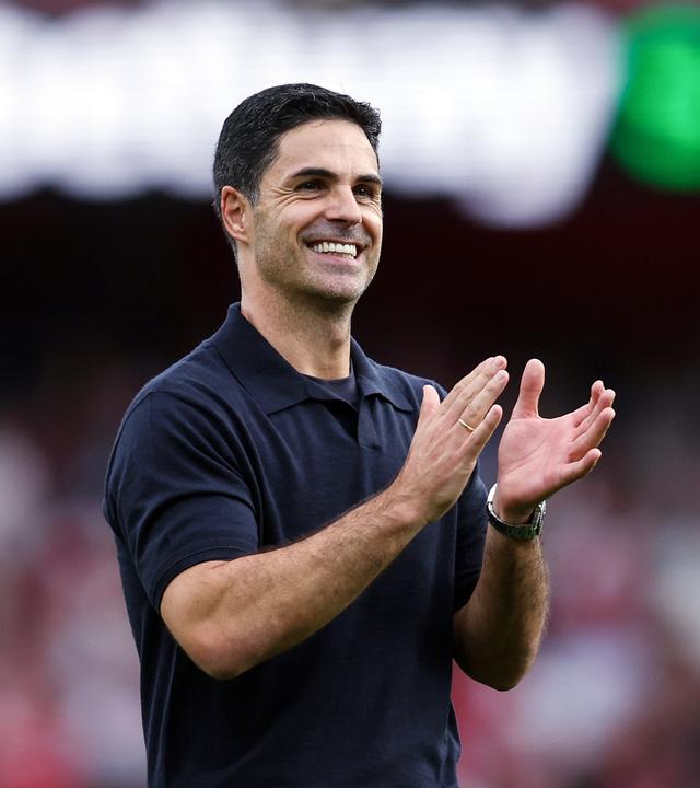 Mikel Arteta im Stadion.