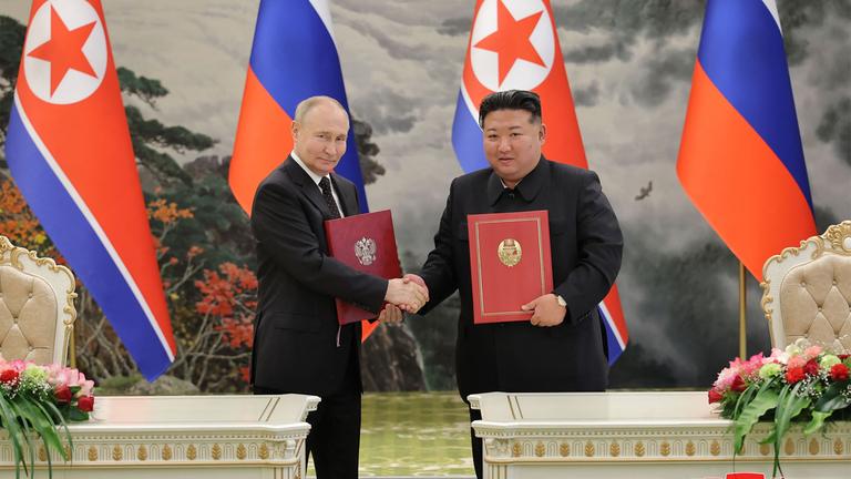 Kim Jong Un und Putin 