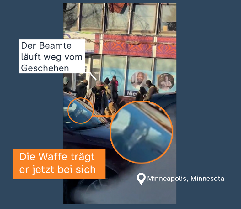 Schüsse in Minneapolis: ICE-Agent entfert sich mit der Waffe