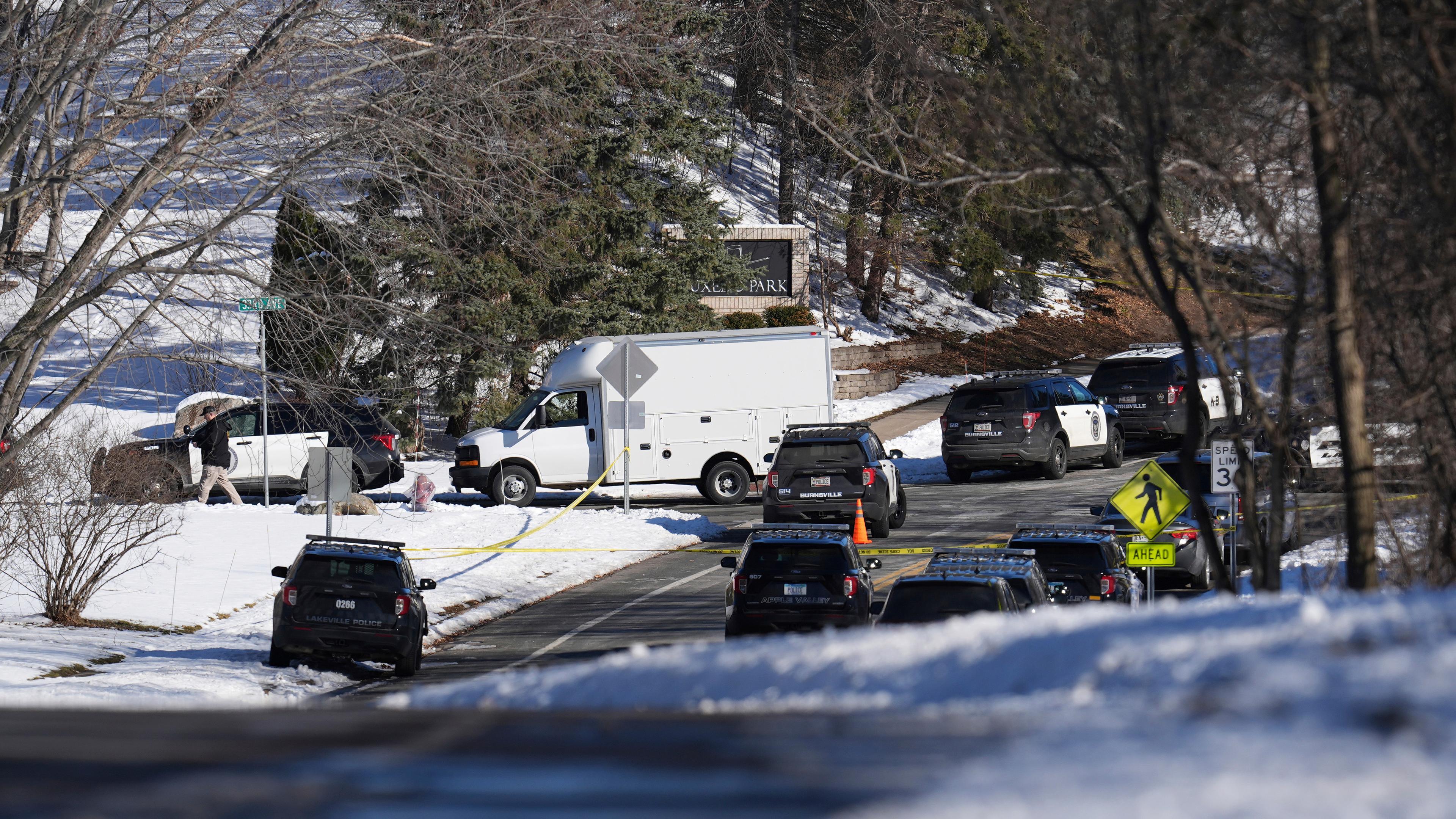 Die Umgebung des Tatorts in Burnsville im US-Bundesstaat Minnesota.