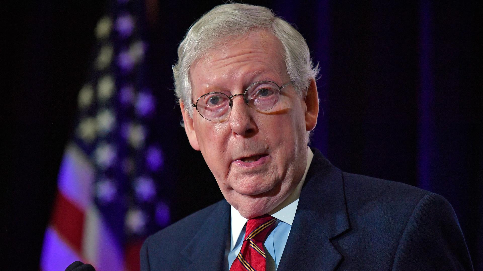 Mitch McConnell am 04.11.2020 in Louisville