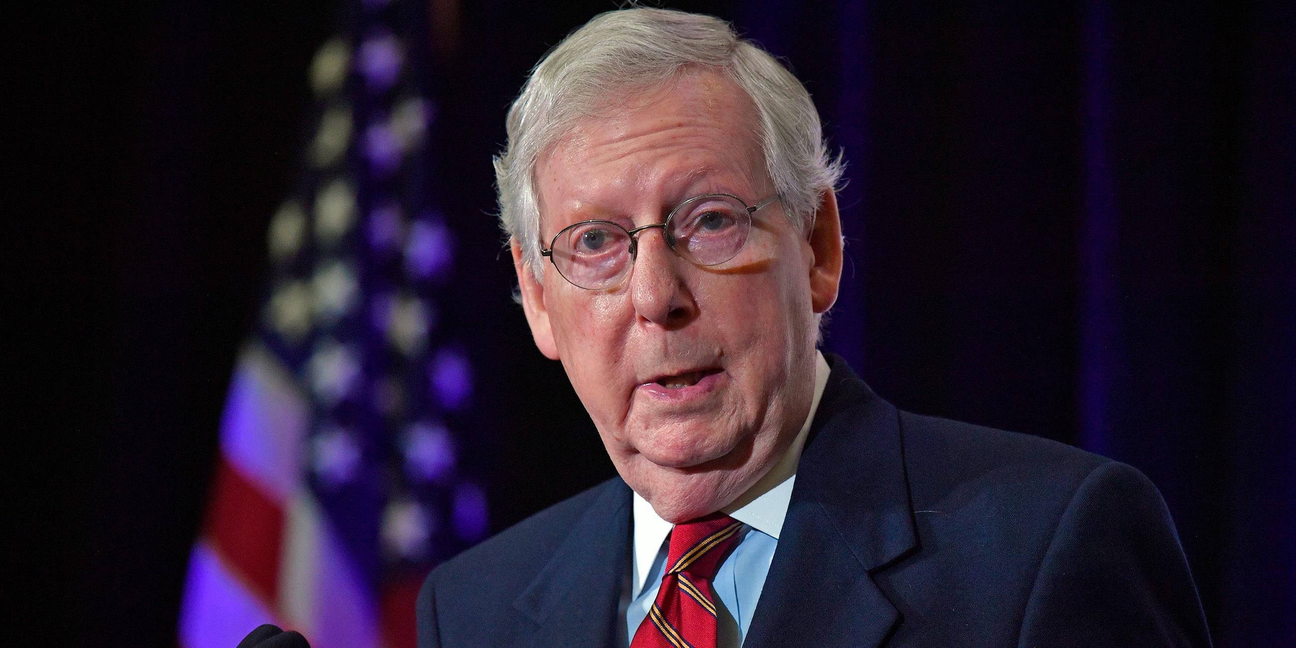 Mitch McConnell am 04.11.2020 in Louisville