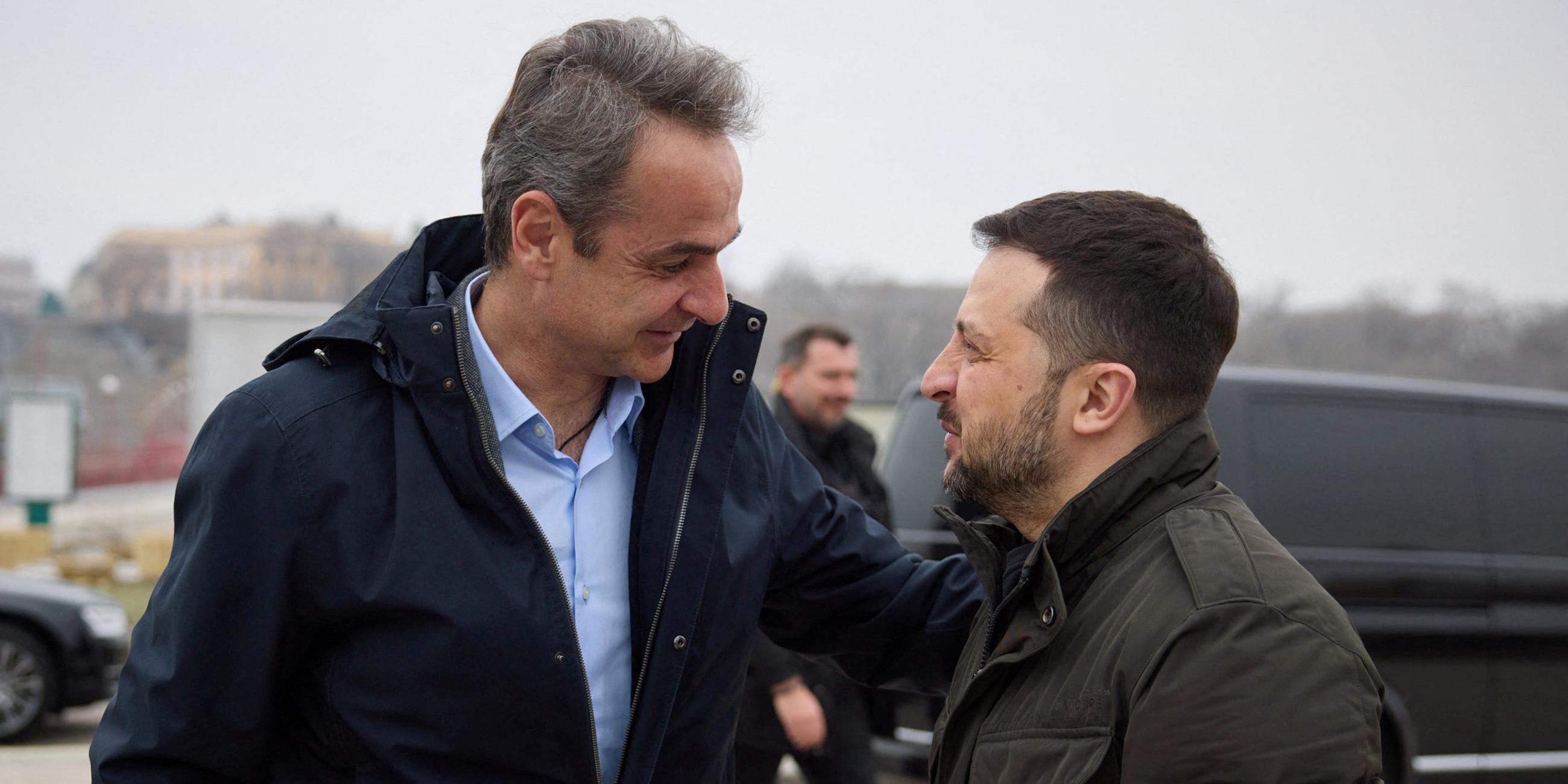 Kyriakos Mitsotakis und Wolodymyr Selenskyj am 06.03.2024 in Odessa