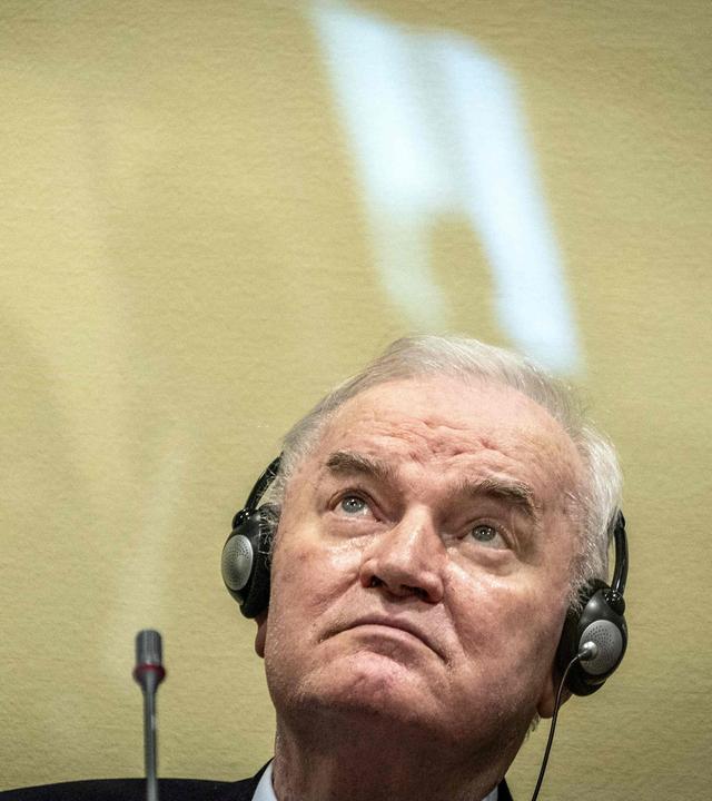 Der frühere bosnisch-serbische General Ratko Mladić 