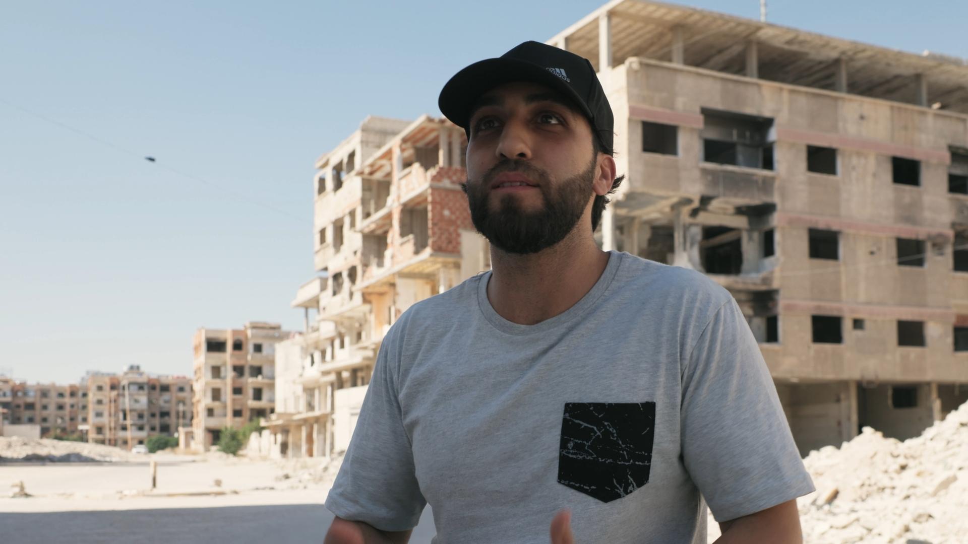Modar Ajaj, Geflüchteter aus Syrien