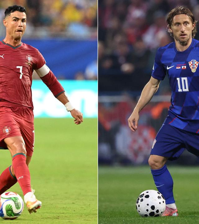 Cristiano Ronaldo und Luka Modric