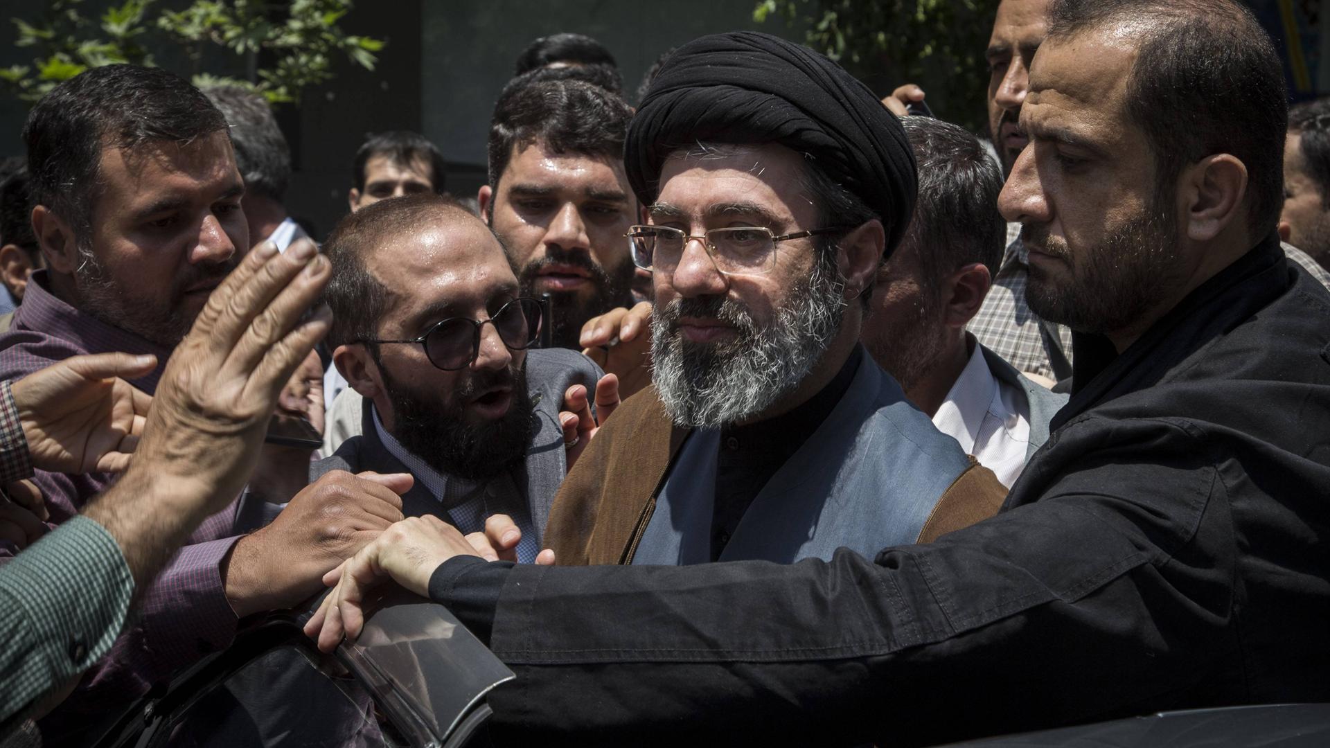 Modschtaba Chamenei, Sohn des Obersten Führers Ali Chamenei, nimmt am 01.05.2019 an einer Parade zum Internationalen Tag von al-Quds (Jerusalem) in Teheran teil. 