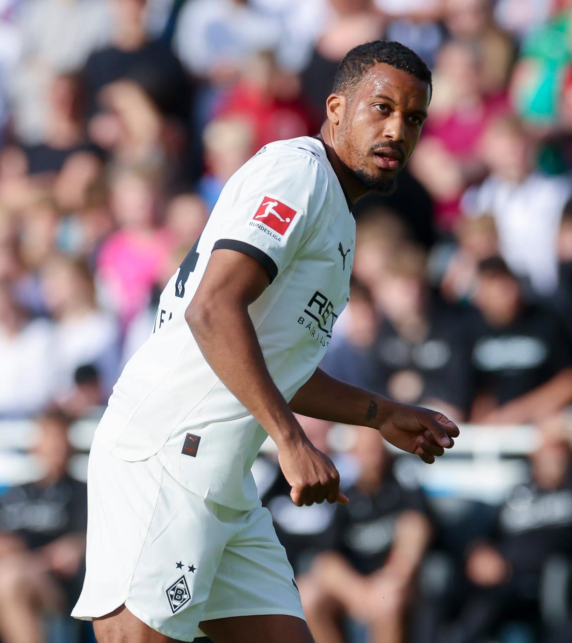 Alassane Plea (Borussia Moenchengladbach) in einem Testspiel gegen FC Eintracht Rheine
