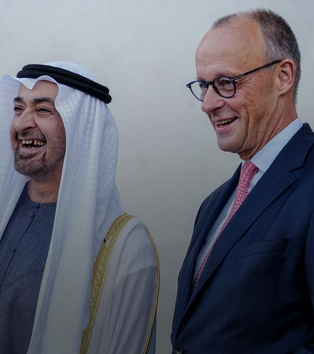 Mohammed bin Sajid und Friedrich Merz