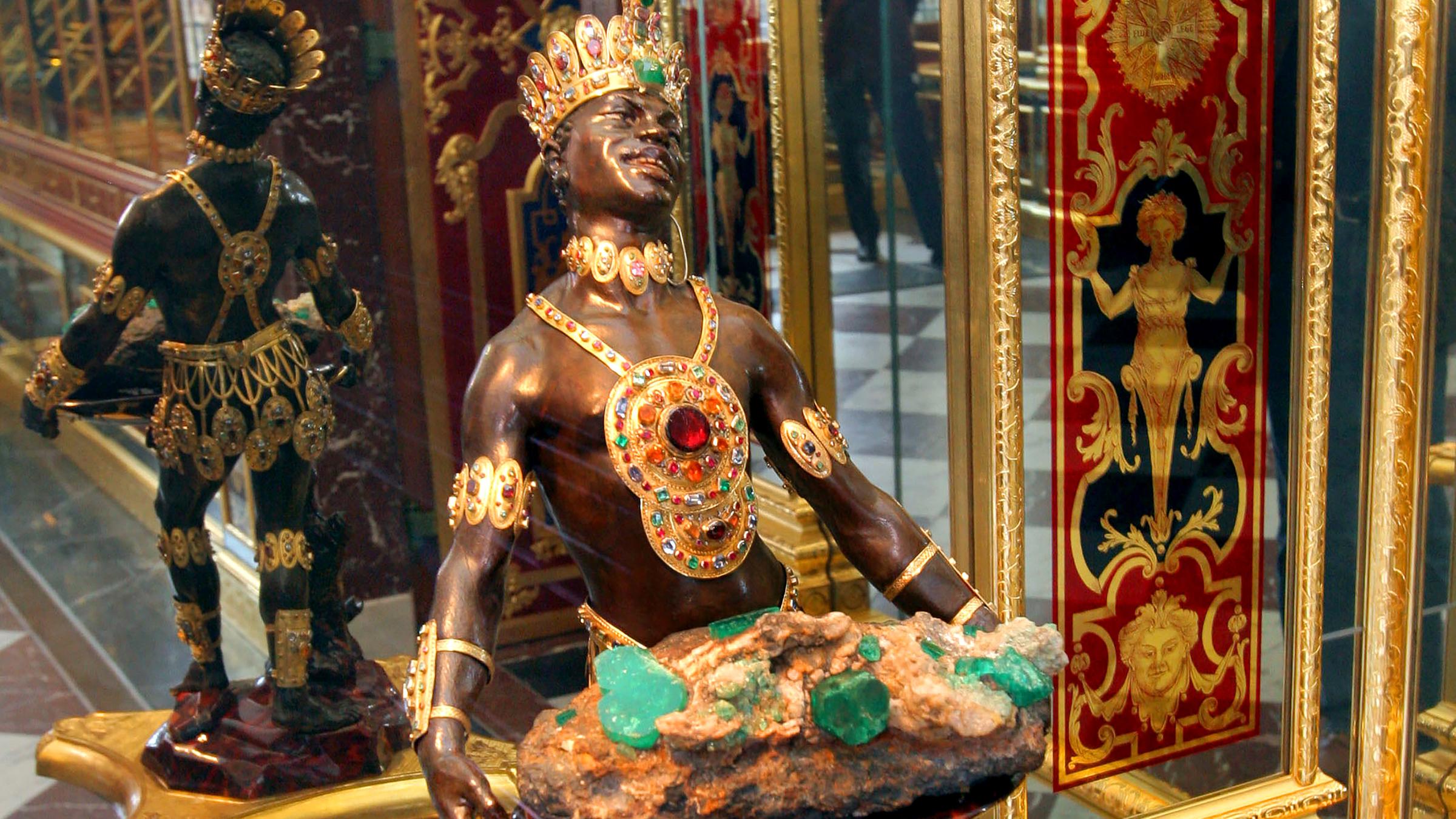 Mohr mit Smaragdstufe.