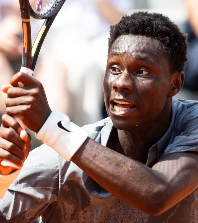 Moïse Kouamé (Frankreich) während seines Herreneinzel-Zweitrundenmatches gegen Adolfo Daniel Vallejo (Paraguay) am fünften Tag der French Open 2026 in Roland Garros am 28.05.2026 in Paris, Frankreich.