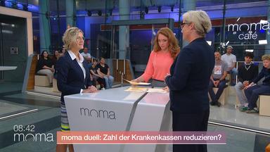 moma Duell: Weniger Krankenkassen?
