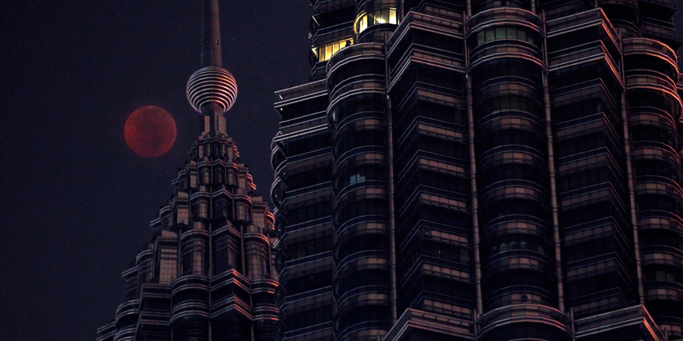Mondfinsternis in Kuala Lumpur