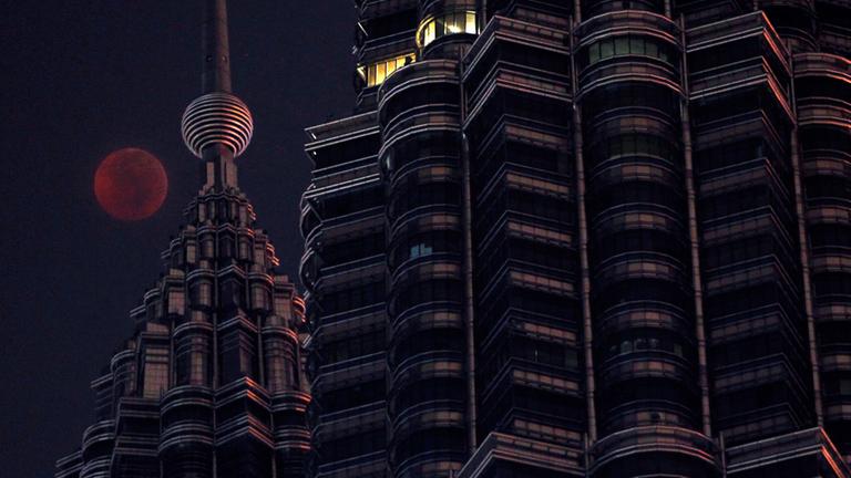 Mondfinsternis in Kuala Lumpur
