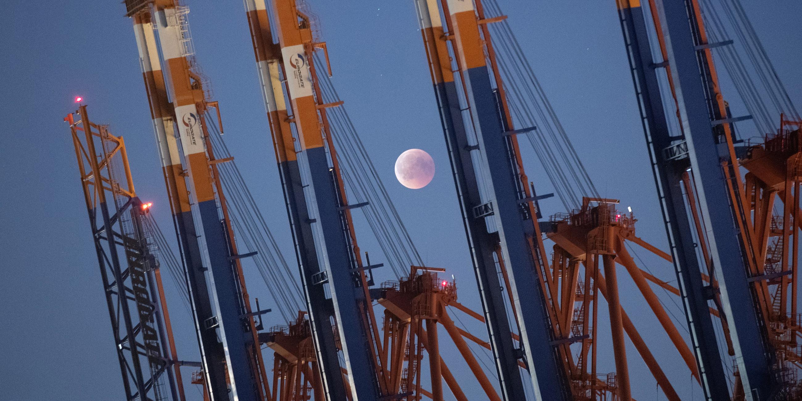 Mondfinsternis in Hamburg