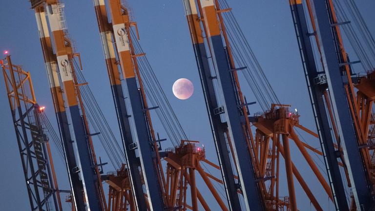 Mondfinsternis in Hamburg