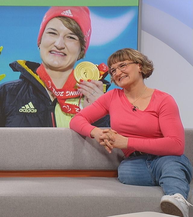 Anna-Lena Forster zu Gast bei Thomas Skulski im ZDF-Mittagsmagazin.