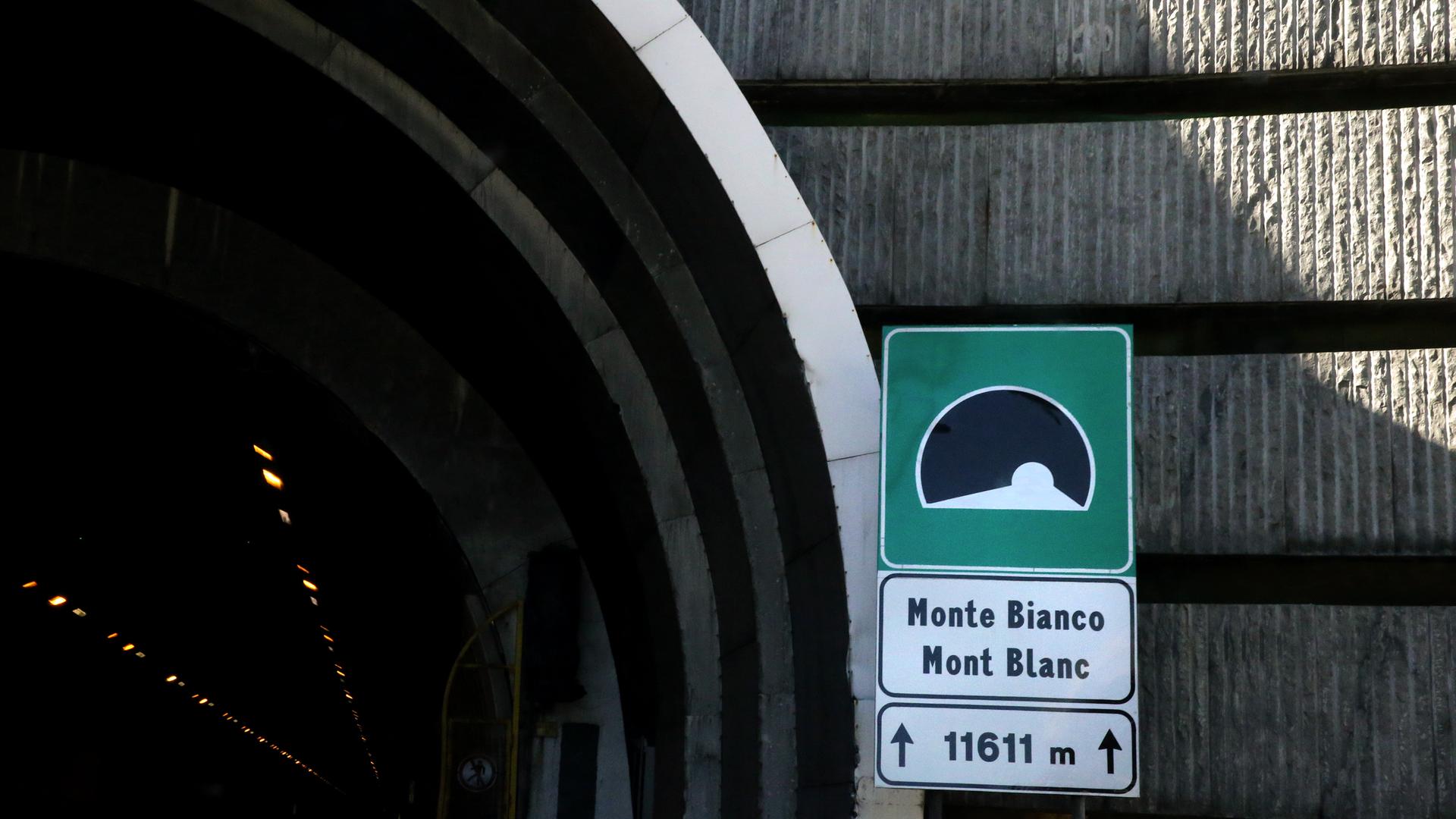 Der Eingang zum Mont-Blanc-Tunnel