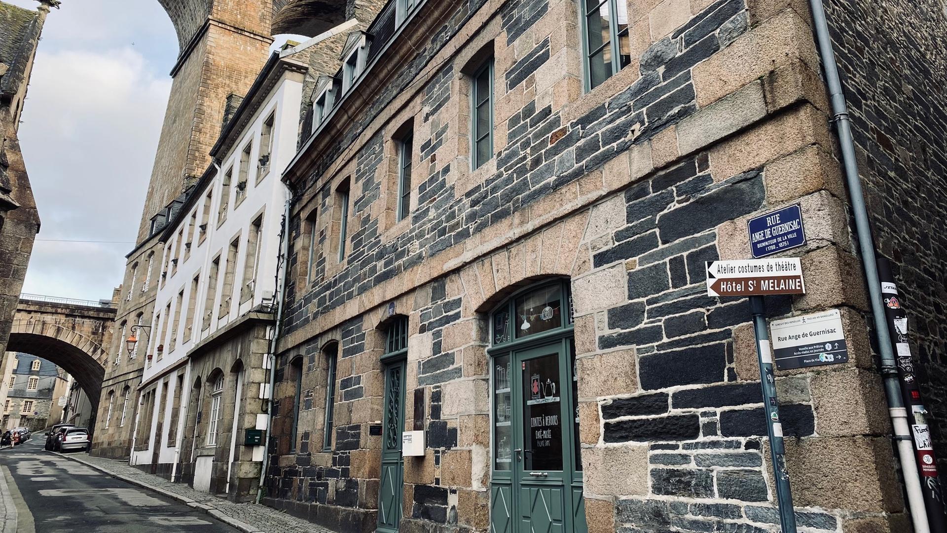 Eine Straße in Morlaix.